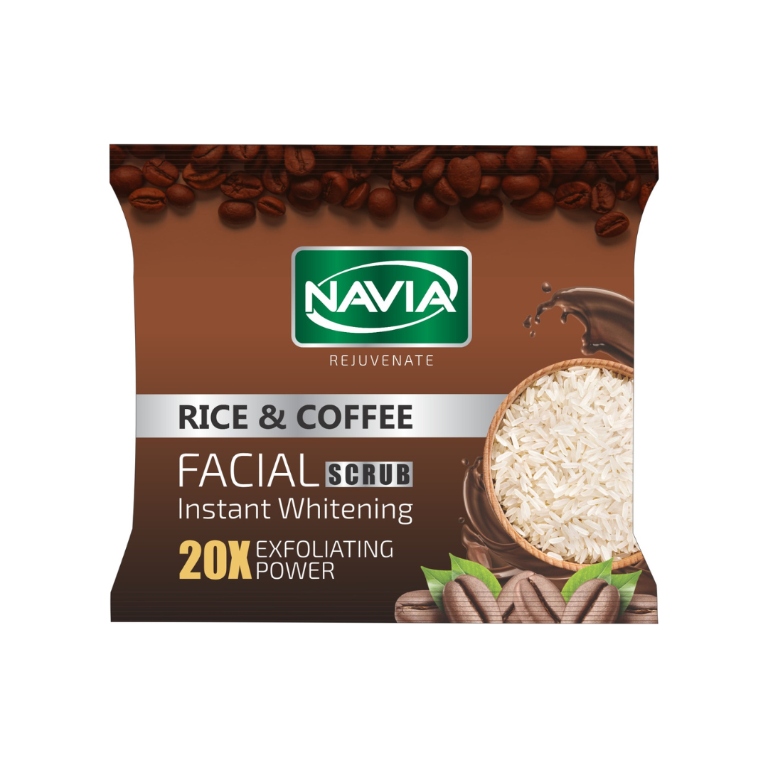 Navia rice & Coffee Facial Scrub (Sachet)