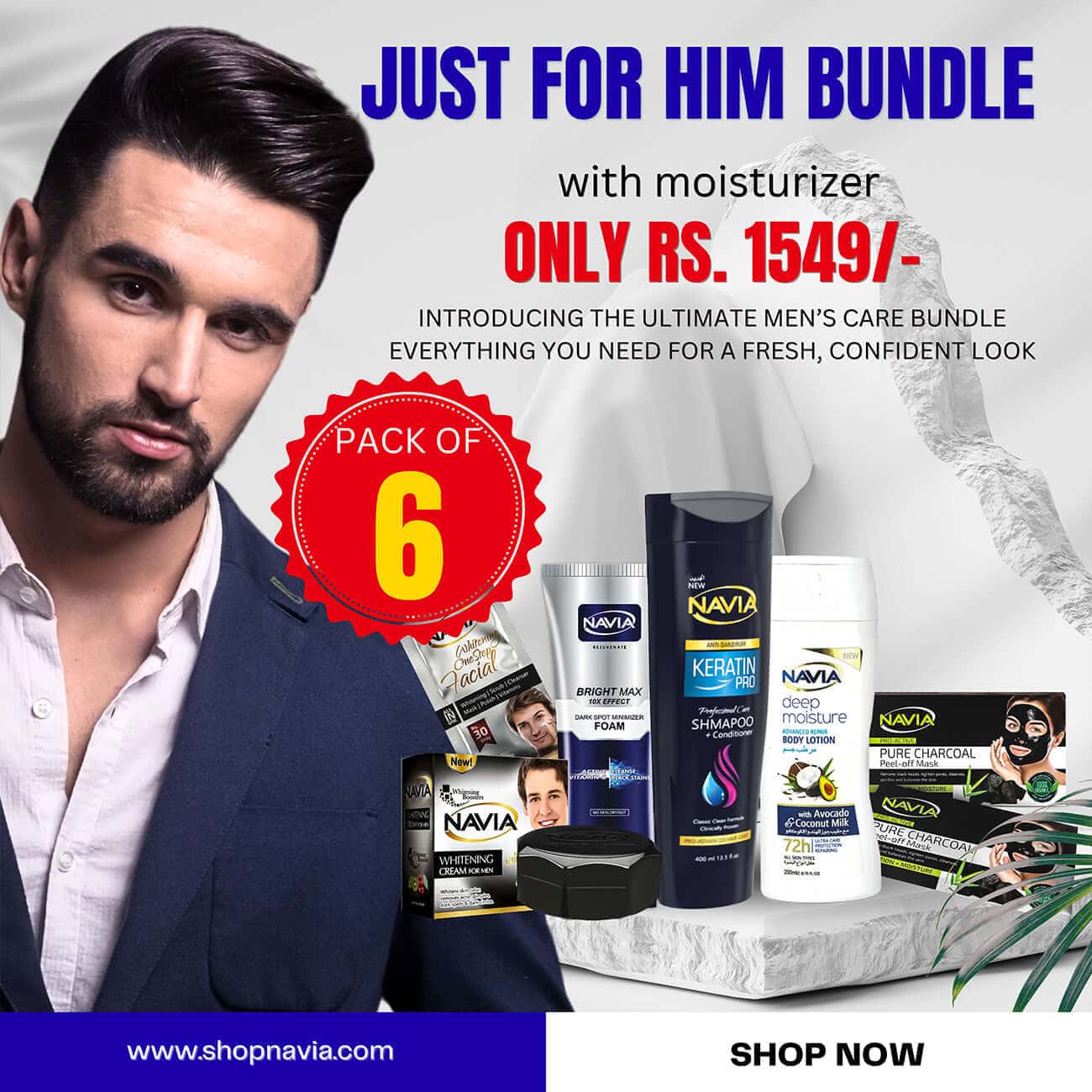 Just For Him With Moisturizer