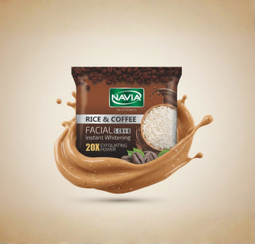 Navia rice & Coffee Facial Scrub (Sachet)