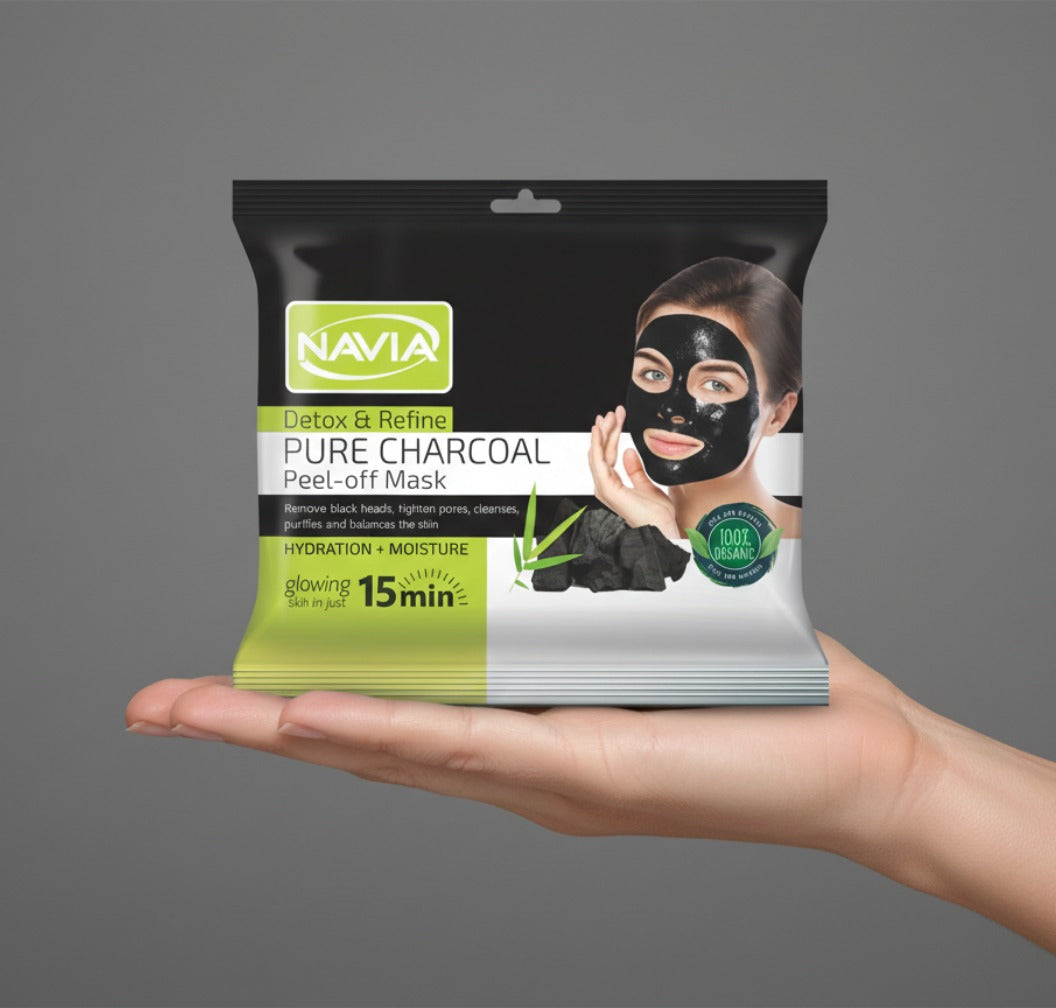 Navia Peel off Charcoal mask (Sachet)